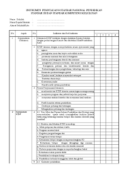 Standar nasional pendidikan adalah kriteria minimal tentang sistem pendidikan di seluruh wilayah hukum negara kesatuan republik indonesia. 9 Instrumen Pemantauan 8 Snp