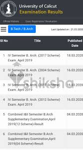 All the students of calicut university can check their annual semester and special courses exam results through the table given below…. Calicut University Result 2020 Semester Evaluation Process Revaluation