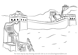 The wall is widely thought to date back 2,000 years to just after 221 bc, when china was first unified. Learn How To Draw Great Wall Of China World Heritage Sites Step By Step Drawing Tutorials