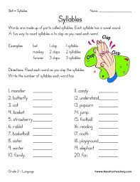 These are the parts that a word can be broken into. Syllable Worksheet Multisyllabic Words Activities Multisyllabic Words