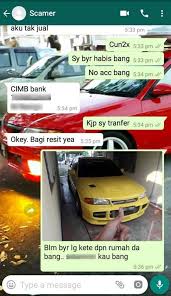 Malah boleh dapat juga porsche, maserati atau lamborghini asal anda sanggup sediakan pengerasnya. Belum Bayar Kereta Dah Sampai Lelaki Ini Kongsi Perbualan Kantoikan Scammer Cuba Jual Kereta Miliknya