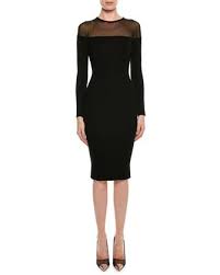 Tom Ford Round Neck Illusion Yoke Silk Knit Cocktail Dress Knit Cocktail Dress Cocktail Dress Trendy Cocktail Dresses