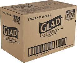 Glad® offers compostable bags in two sizes to handle compost for both kitchen and outdoor. Amazon Com Glad Tall Kitchen Handle Tie Trash Bags 13 Gallon White Trash Bag 50 Count Pack Of 4 Package May Vary Health Household