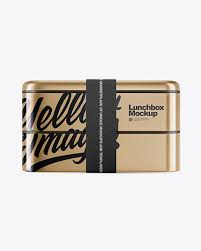 Download Metallic Lunch Box Mockup In Box Mockups On Yellow Images Object Mockups PSD Mockup Templates