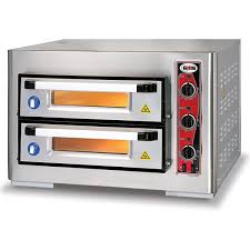 Our chamber ovens are specially designed to work for maximum temperature. Electric Pizza Oven 2 Chambers 500x500mm Capacity 4 4 Pizzas At 10 3 Thermostats 230v 1 Phase Pioneer Catering Parts Ltd