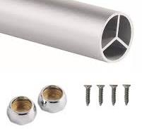 Amazon.com: ENHEN Closet Rod Round Tube Closet Rod Support ...