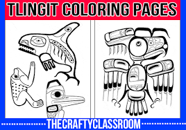 Coloring page with educational implication is a real treasure for parents: Tlingit Crafts For Kids