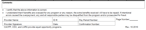 The division of child support (dcs) needs verification of your child care expenses for the period. Https Www Michigan Gov Documents Mde Cdc Handbook 7 2013 428431 7 Pdf