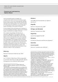 Digital signature act 1997 act 562. Pdf World Electronic Signature Legislation