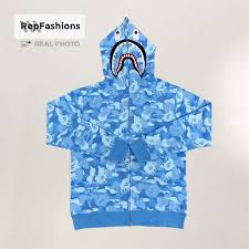best cheap rep bape fire camo shark zip up hoodie for sale repfashions