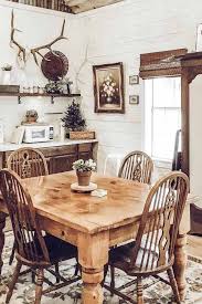 27 Popular Farmhouse Table Ideas To Use In The Decor Rustic Dining Room Decor Home Decor