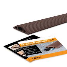 Floor Cord Protector Covers Cables Cords Or Wires 3 Channel For Sidewalks Or Walkways For Home Or Office Door In 2020 Cord Protector Cable Cover Floor Cable Cover