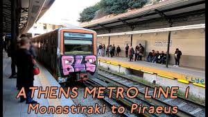 Constructed and extended lines 2 and 3. Athens Metro Ride Line 1 Monastiraki To Piraeus Youtube