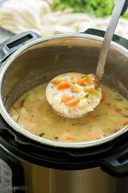 This Instant Pot Potato Soup Is Creamy Comforting And Loaded With Chunks Of Potato And A Instant Pot Potato Soup Recipe Instant Pot Soup Recipes Soup Recipes