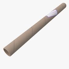 Cardboard Paper Tube 3d Model Ad Paper Cardboard Model Tube Cardboard Model Cardboard Paper Paper