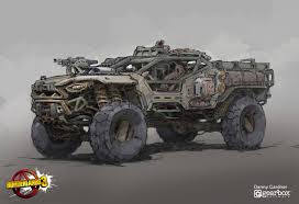 Gearbox Software Borderlands 3 Art Blast Artstation Magazine Futuristic Cars Borderlands Vehicles