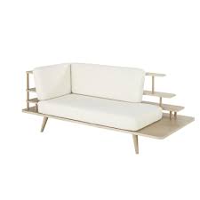 Ivory Scandinavian Style Eco Designed 2 Seater Day Bed Koncept Banquette 2 Places Mobilier De Salon Maison Du Monde