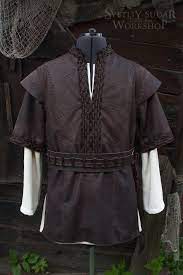 Viking Leather Jacket Inspired Ragnar Lothbrok Custom Size Larp Equipment Style Fantasy Made To Order Viking Clothing Viking Costume Viking Dress