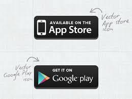 Free Vector Appstore Googleplay Button