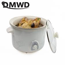 Dmwd 1 5l Electric Mini Slow Cooker Stew Soup Porridge Health Pot Time Control Ceramic Baby Food Cooking Mac Slow Cooker Stew Baby Food Recipes Cooking Recipes