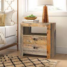Cortez natural floating nightstand options. Mistana Abbey 2 Drawer Solid Wood Nightstand Reviews Wayfair