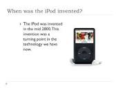 PPT - When was the iPod invented? PowerPoint Presentation, free ...