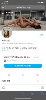 Sign up to make money and interact with your fans! Kierstan Has An Onlyfans Now Loveislandusa