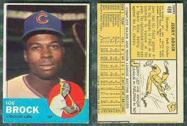Check spelling or type a new query. 1963 Topps Wrong Back 472 Lou Brock Cubs