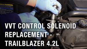vvt control solenoid replacement trailblazer 4 2l youtube vvt control solenoid replacement trailblazer 4 2l