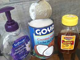 Coconut milk is rich in lauric acid which is able to penetrate the hair shaft. Coconut Milk Honey For Hair Loss Honey Hair Mask Coconut Hair Coconut Hair Mask
