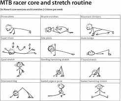 stretch routine for mounn bike racers