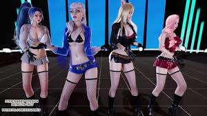 [MMD] GIRL CRUSH Oppa - Do You Trust Me Ahri Evelynn Kaisa Seraphine Sexy  Kpop Dance 4K 60FPS