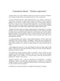 Moartea căprioarei de nicolae labis. Www Referat Ro Moartea Caprioarei Comentariu Literar