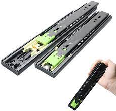 Converting a kitchen cabinet into a pull out trash drawer has been my latest project around here and let me tell you, i struggled. Amazon Com Gnova Push To Open Drawer Runner 250mm 3 Fold Ball Bearing Slide Rail Full Extension Removable For Kitchen Drawers Wardrobes 2 Pack Home Kitchen
