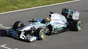 Lewis Hamilton First Time Out In The Mercedes F1w04 Racing Lewis Hamilton Mercedes