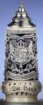 Jarra De Cerveza Alemana Jarra Gris De Baviera Adelante Escudo Nacional Beer Steins Beer Memorabilia German Steins