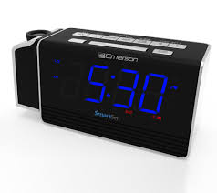 The first known alarm clock can actually be traced to ancient greece and was owned by plato, a famous philosopher whose ideas are still studied today. Emerson Smartset Projection Alarm Clock Radio With Usb Port Qvc Com