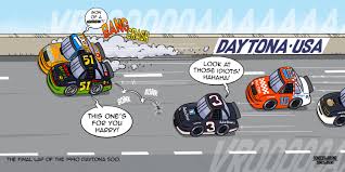 Well that's why i collected this massive to with over 50 cartoon characters to draw. Cartoon The Final Lap Of The 1990 Daytona 500 Nascar