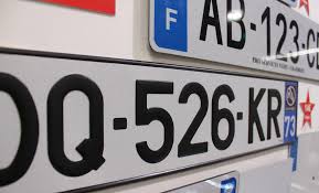 Avant 2009, avec numéro de département qui finit le numéro. Plaque D Immatriculation Pro Services Vgmt Chambery