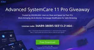Advanced systemcare pro 11 is a handy application which has got all the components for enhancing the performance of your computer, blocking the spyware and for protecting the private information. Iobit Advanced Systemcare Pro 11 License Key Free Download
