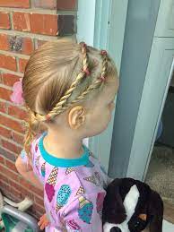 Day 30 Style Double Rope Twist Headband Into Low Side Ponytail Hair Creations Girl Hairstyles Hair