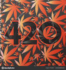 420 symbol with red cannabis leaves. Stock Vector by ©aleabievsasha  173783670