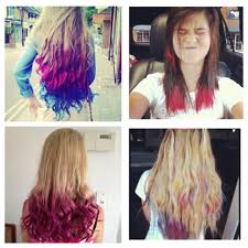 Different Dip Dye Styles Dip Dye Hair Long Hair Styles Dyed Hair