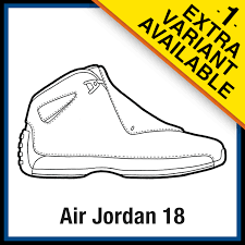 You can use our amazing online tool to color and edit the following air jordan coloring pages. Air Jordan 18 Sneaker Coloring Pages Created By Kicksart