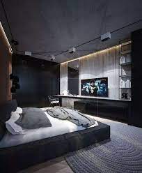 A modern master bedroom features a padded black accent wall provides the main focal point. 63 Luxury Master Bedroom Decorating Ideas Masterbedroom Masterbedroomideas Froggypic Com Luxury Bedroom Master Modern Bedroom Design Luxurious Bedrooms