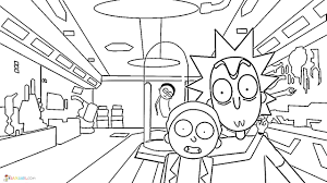 And will have so much fun coloring rick and morty. Rick And Morty Coloring Pages 60 Intergalactic Images Free Printable
