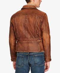 Polo Ralph Lauren Men S Leather Jacket Brown Xxl Leather Jacket Men Jackets Men Fashion Leather Jacket