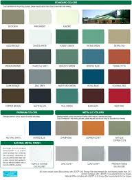 metal roof colors roofing for tan house everlast color chart