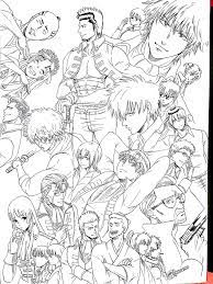 银魂 おしゃれまとめの人気アイデア pinterest zjx 塗り絵 キャラクター 沖神 イラスト 塗り絵