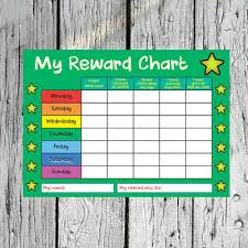 Reusable Kids Childrens Reward Chart School Behaviour Free